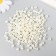 Set of beads "needlework" plastic, diameter 6 mm, 25 g, milk