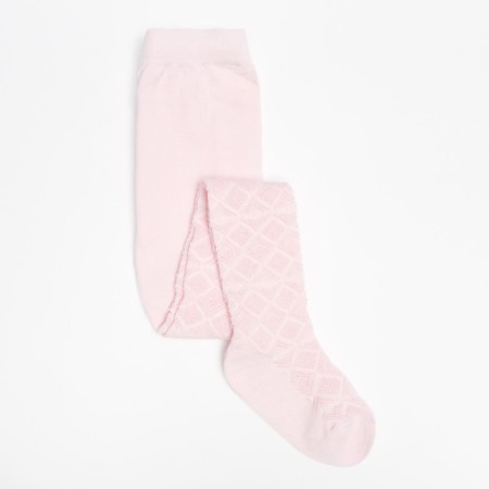 Pantyhouses are children's openwork, the color is light pink, height 86-92 cm