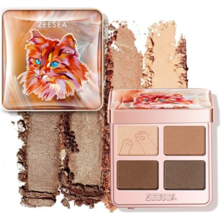 Eye Eye Zezea Tipsy Kitty Eyeshadow Quad, Tone 06, 3.5 g