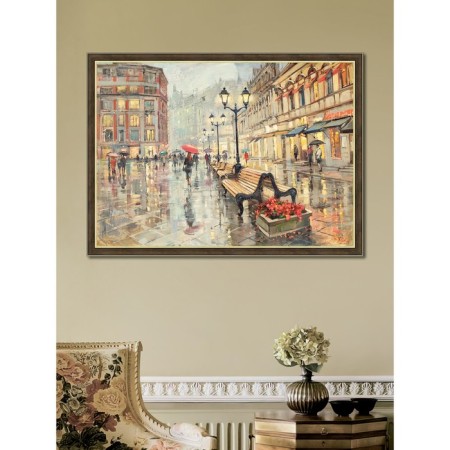 Reproduction of the picture "Kuznetsk bridge", 50x70, frame (45-1311)-5