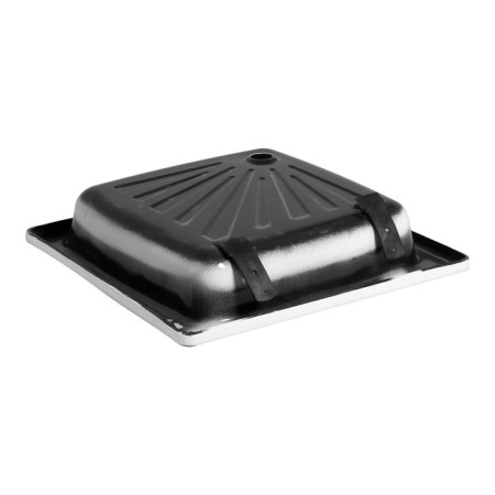 Patron of shower steel ligeya, enameled, 700x700x150 mm, without siphon-2