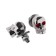 Loofing frame mounting bolt, skull, set 2 pcs