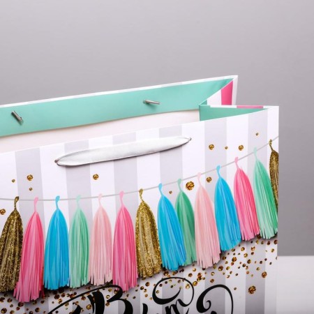 Gift Package laminated, packaging, “On this wonderful day”, XL 49 x 40 x 19 cm-3