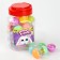 A toy-scurry, "bunny", in a bank, color mix