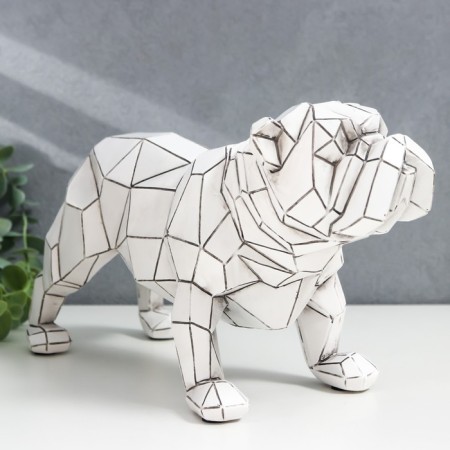 Souvenir Polystone 3D "English bulldog" Bezh 15x11x28 cm-4