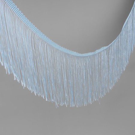 Decorative braid "Furrm", 15 cm, 5 ± 0.5 m, the color of the sky blue