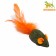 Mouse for cats made of pressed cat mint with a tail of feathers, 5 cm