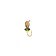 Mormyshka drop (gold galvanic), weight 0.25 g, size 2.5