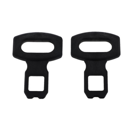 Lion seat belt plug, plastic, black, set 2 pcs-1