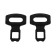 Lion seat belt plug, plastic, black, set 2 pcs