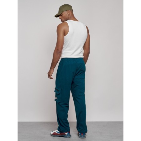 Sports male pants, size 50, blue color-20