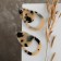Earrings Plastic "Tanzania" duet drops, leopard, color light brown
