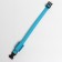The collar luminous narrow for small dogs, 26 x 1.5 cm, blue