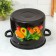 Cylindrical pan, 7 l, induction, dree mix, brown color