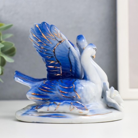 Souvenir Ceramics "2 Swan flashes" 9x10.5x6.5 cm-1