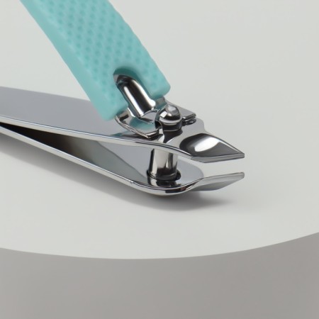 Manicure set, nippers -Cniper, 2 items, in case, turquoise color-4