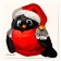 New Year's set for creativity. Fluffy toy "New Year! Bullfinch"