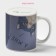 Mug - chameleon ceramic shares “And me?”, 350 ml, white color