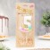 Candle for the cake "Fish Fulfilling of desires", the number "5", white