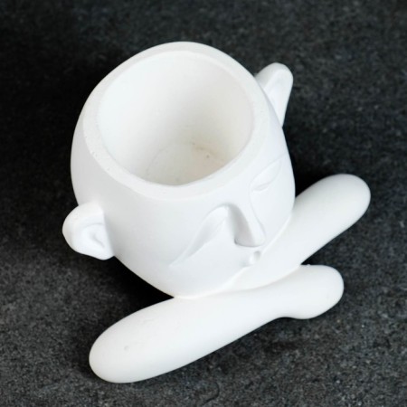 Kashpo - Organizer "Polit" White, 12.5x8.5x14.5cm-4