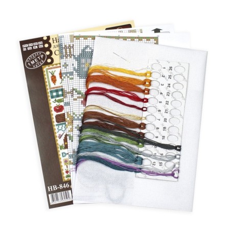 Embroidery set "Sempler. In your favorite cottage »20 × 16 cm-4