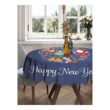 The tablecloth “New Year's ball”, round, Saten, d = 150 cm