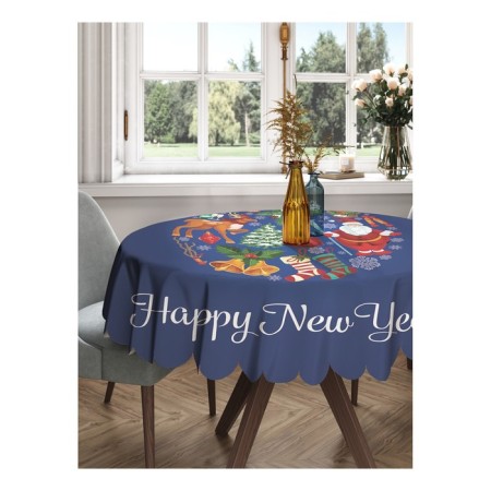 The tablecloth “New Year's ball”, round, Saten, d = 150 cm