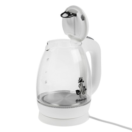 Electric kettle Sakura SA-2715W, glass, 1.7 l, 2200 watts, white-5