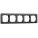 Frame for 5 posts WL12-FRAME-05 color graphite color, plastic material