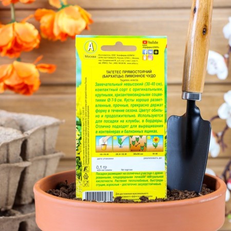 Flower seeds of marigold "Lemon miracle" erect, o, 0.1 g-1
