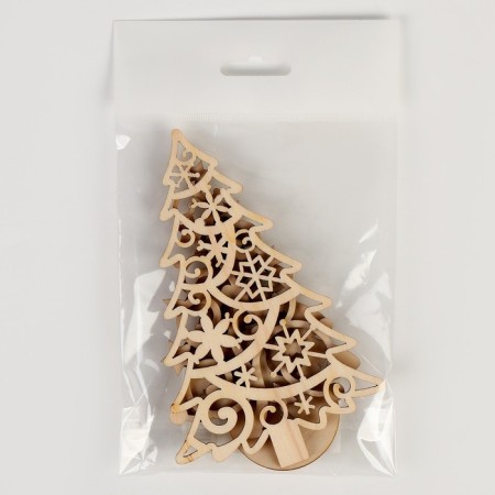 New Year's blanks for creativity "New Year! Christmas trees on the stand ", 3 pcs-5