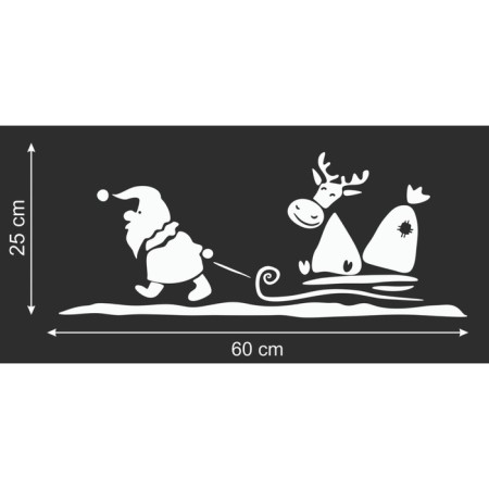 Decorative sticker for windows "everything is on the contrary" 60x25 cm-1