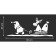 Decorative sticker for windows "everything is on the contrary" 60x25 cm