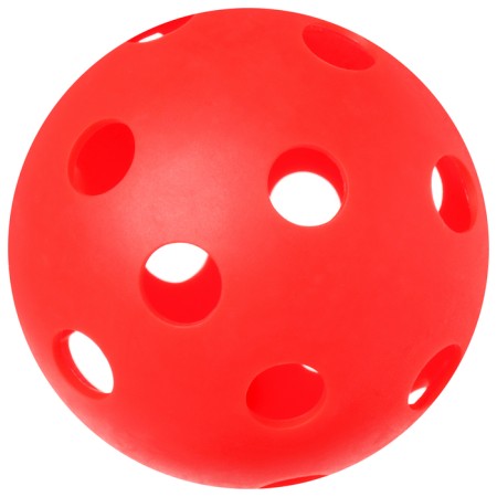 Floorball ball Onlytop, D = 7.2 cm, 23 g, red color
