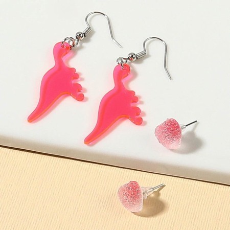 Earrings, 2 pairs, jewelry, Minnie Mouse-1