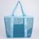 Bag - Shoper beach, 33x32x1 cm, with a grid, blue color