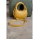 Bag Cross-Body Women's, genuine leather, Ludor yellow, 23x11x14 cm