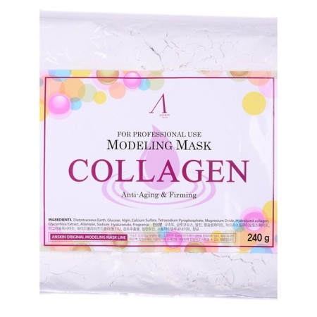Alginate mask ANSKIN COLLAGEN MODELING MASK, strengthening with collagen, 240 g-2