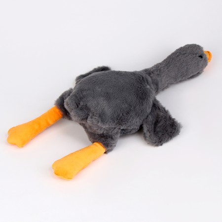 Soft toy "Goose", 50 cm, gray color-2