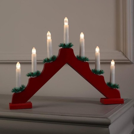 LED figure "Christmas hill" 39 × 29 × 4.5 cm, wood, 220 V, glow warm white