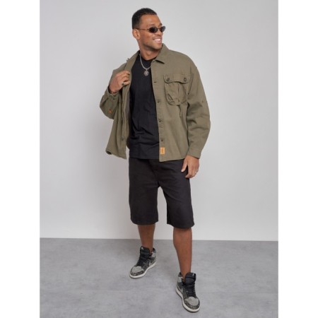Jeaning jacket men's, size 50, khaki color-6