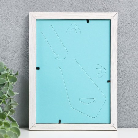Photo frame MDF 15x21 cm, No. 6, milk oak (plastic screen)-2