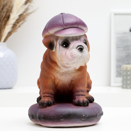 Копилка "Собака в кепке" 19см-1