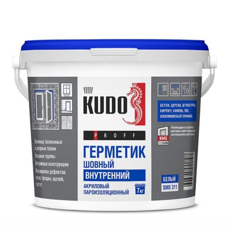 Sealant Kudo Proff SMS-311, acrylic, suture, internal, vapor barrier, 7 kg