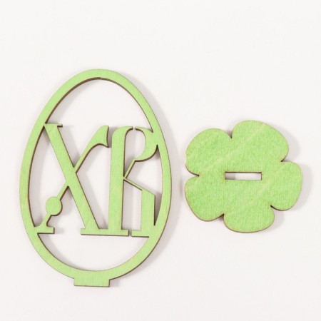 Easter decor "CV" 6.5x4.7x9.3 cm (set 2 parts) Salad-4