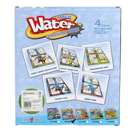 A book for drawing water "Animal World" with a water marker-6