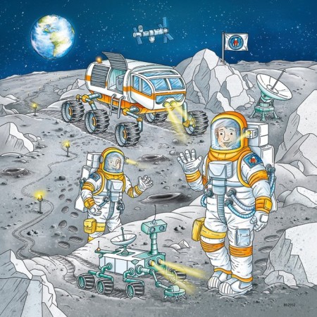 Ravensburger puzzles set “Space Mission with Tom and Mia”, 3 pieces, 49 elements-3