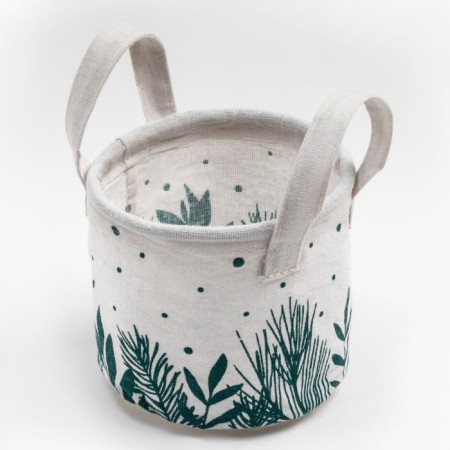 Textile basket Ethel "Winter Time", 12*14 cm-1