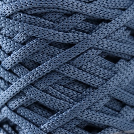 Knitting cord 100% polyester, width 3 mm 100m (jeans)-2