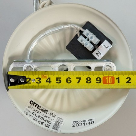 Suspended lamp Citilux "Latur" CL413210, 36x35 cm, 1x75W, E27, white color-16